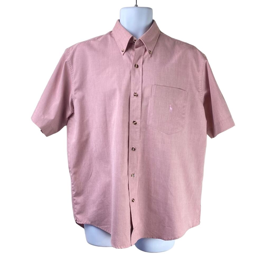 Ralph Lauren Black Label Short Sleeve Shirt Size 15.5 Made in USA